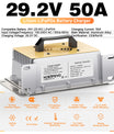 NOEIFEVO 29,2V 50A hurtiglader for 24V 25,6V Lithium LiFePO4-batteri, vanntett, 0V BMS Aktiver