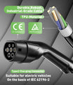 Type 2 3.5 kW EV charger, mobile EV charging cable with Schuko plug, 5-meter charging cable