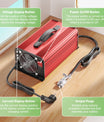 NOEIFEVO 42V 25A Lithium-batterijlader voor 37V (36V) 10S Lithium Li-ion Lipo-batterij, LCD-display, instelbare stroom, lader voor e-bike, scooter, elektrische motorfiets