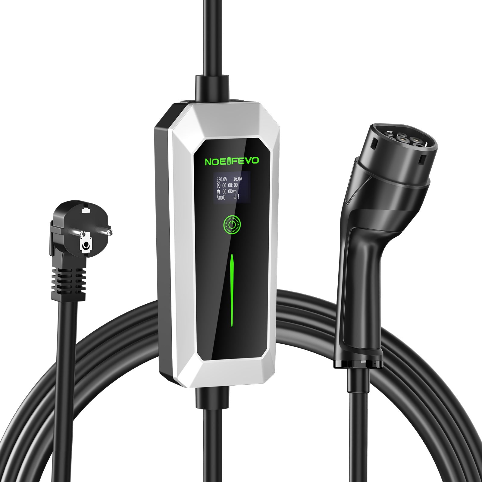 Type 2 3.5 kW EV charger, mobile EV charging cable with Schuko