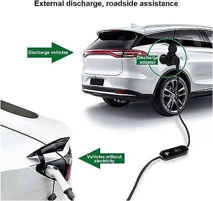 Noeifevo electric vehicle discharge adapter 16A Type 2 socket to Schuko socket