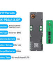 BMS de batería con pantalla de 4,3 pulgadas, BMS activo inteligente 8S–16S 200A 24V–48V Li-Ion/LiFePO4/LTO equilibrador de energía de batería de 2A con Bluetooth, CAN/RS485