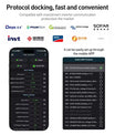 BMS de batería con pantalla de 4,3 pulgadas, BMS activo inteligente 8S–16S 200A 24V–48V Li-Ion/LiFePO4/LTO equilibrador de energía de batería de 2A con Bluetooth, CAN/RS485