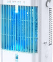 Mobiele airconditioner 4-in-1, energiezuinige mini-luchtkoeler met grote watertank (1200 ml), 3-traps verdampingskoeling, 7-kleuren LED, timer en laag geluidsniveau voor thuiswerken en slaapkamer