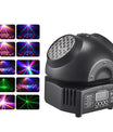 36W Mini-discoljus, RGBW LED-partybelysning, dubbel moving head-strålkastare, DMX512 DJ-utrustning, strobe-sceneffekt för nattklubb, bar och show