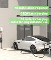 Noeifevo 11KW Type 2 EV Charging Station, 16A 3 Phase Electric Vehicles Charger , CEE 16A Mobile EVSE Wallbox with 10Meters Cable