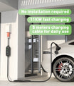 11KW nabíjecí stanice pro elektromobily, 16A 3fázová mobilní nabíječka typu 2 pro elektromobily, CEE 16A zástrčka, 5metrový kabel EVSE Wallbox