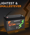 NOEIFEVO Bateria de lítio 12.8V 100Ah LiFePO4, bateria de lítio 1280Wh com 100A BMS, 4000+ ciclos de carga, com carregador 14.6V 20A, perfeita como fonte de energia para autocaravana, barco.