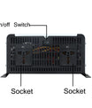 Inverter 72V til 230V, 6000W til 12000W DC-AC inverter med EU-stik til biler, lastbiler, camping og husholdningsapparater.