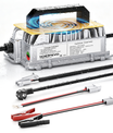 NOEIFEVO 58,4 V 20A Carregador de bateria de lítio Lifepo4 para bateria 48 V (51,2 V) 16S, à prova de água, ativação BMS de 0 V, desligamento automático com proteção total