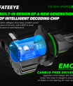 FATEEYE H7 LED-forlygtesæt 10000LM 50W fjern-/nærlys 6500K hvid halogen (2 stk.)