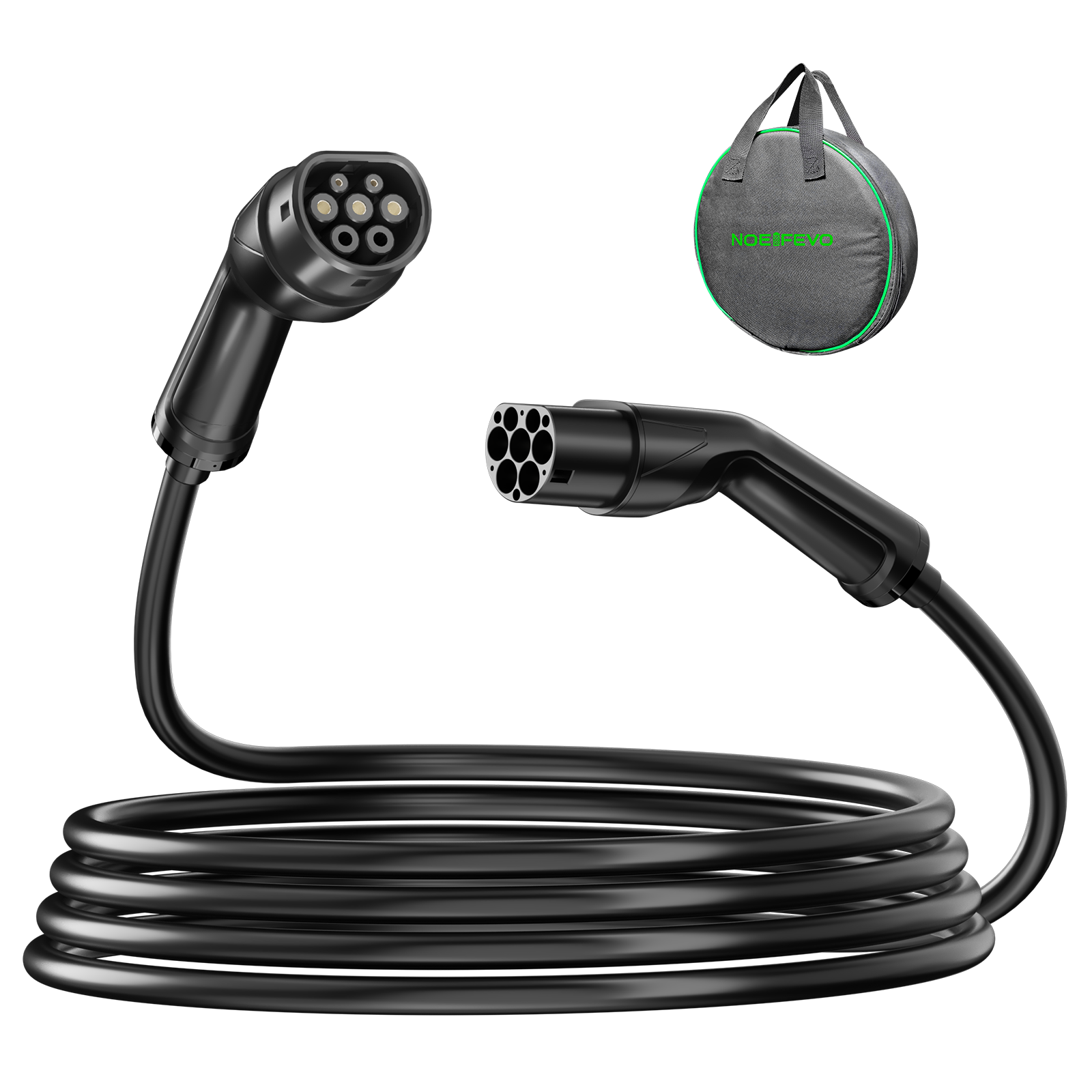 Noeifevo Nabíjecí kabel typu 2 pro elektromobily, 22KW 32A/11KW 16A/7KW 32A Napájecí kabel pro rychlé nabíjení