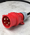 CEE 16A Starkstrom Stecker auf Schuko Kupplung 230V Gummischlauchleitung IP44