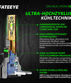 FATEEYE H7 LED-forlygtesæt 10000LM 50W fjern-/nærlys 6500K hvid halogen (2 stk.)