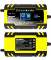 Ładowarka do akumulatorów samochodowych 12V 8A / 24V 4A, ładowarka naprawcza impulsowa dla wszystkich akumulatorów 12V i 24V kwasowo-ołowiowych, AGM, GEL i głębokiego cyklu