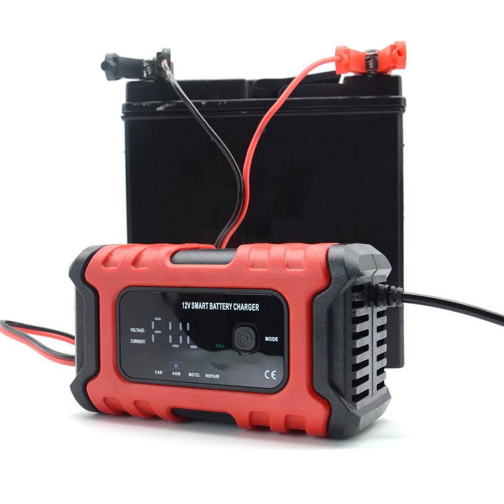 NOEIFEVO 6A Autobatterijoplader, 12V Slim Volledig Automatische Auto Batterijoplader met Temperatuurcompensatie voor Auto's, Vrachtwagens, Motoren, Grasmaaiers, Boten en Maritieme Batterijen