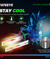FATEEYE H7 LED-forlygtesæt 10000LM 50W fjern-/nærlys 6500K hvid halogen (2 stk.)