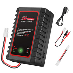 N8 Intelligente NiMH / NiCD Batterilader til 2-8s 2,4V 3,6V 4,8V 6V 7,2V 8,4V 9,6V batterier til Airsoft RC bil, båd, drone, med Standard / Mini Tamiya stik