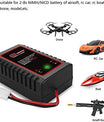 N8 Intelligente NiMH / NiCD Batterilader til 2-8s 2,4V 3,6V 4,8V 6V 7,2V 8,4V 9,6V batterier til Airsoft RC bil, båd, drone, med Standard / Mini Tamiya stik