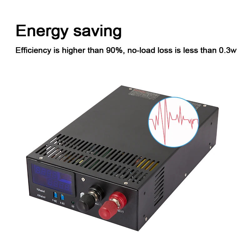 NOEIFEVO 12V 24V 36V 48V 60V 80V 110V Spændingsjusterbar Universel Oplader, 200A 125A 50A 27A Strømadjusterbar, CC/CV Opladning, Lithium Lipo LiFePO4 Bly-syre-batteri Højstrømforsyning