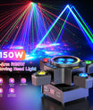 120W Bühnenlicht 4-in-1 RGBW Moving Head Lichteffekt Laserlicht Scheinwerfer Partylicht mit Fernbedienung für Disco, DJ, Bar, Geburtstagsfeier