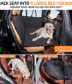 NOEIFEVO CA05 Manta para perro para asiento trasero de coche con fondo duro, asiento trasero con protección lateral y ventana de visualización, manta para perro resistente a los arañazos y al agua, alfombrilla para perro, asiento trasero