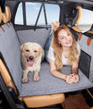 NOEIFEVO CA17 manta para perros para el asiento trasero del coche con ventana de malla y superficie lavable, base dura, funda de asiento de coche para perros, apta para la mayoría de coches, SUV y camiones