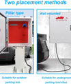 NOEIFEVO EV Wallbox beschermbox, geschikt voor diverse EV-laders, haak voor opslag, diefstalbestendig, beschermd tegen regen en stof