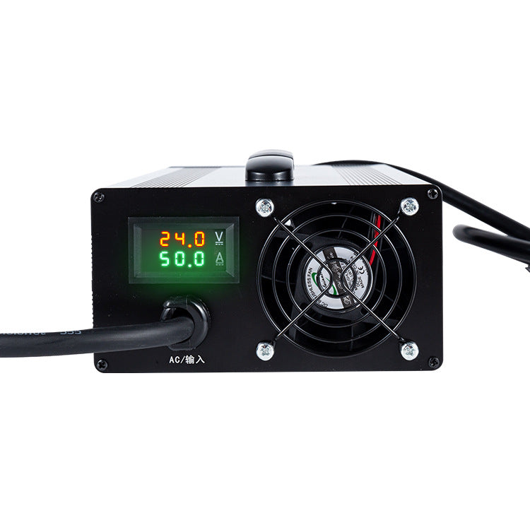 NOEIFEVO 29,2 V 5–50 A  Justerbar litium-LiFePO4-batteriladdare för 24 V, 25,6 V, 8S LiFePO4-batterier, LCD-display, laddare för husbilar, trollingmotorer, båtar och husvagnar