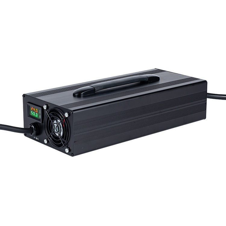 NOEIFEVO 29,2 V 5–50 A  Justerbar litium-LiFePO4-batteriladdare för 24 V, 25,6 V, 8S LiFePO4-batterier, LCD-display, laddare för husbilar, trollingmotorer, båtar och husvagnar