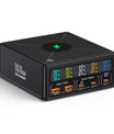 NOEIFEVO 160W 5-port USB nabíječka, 15 W bezdrátová nabíjecí stanice, PD 65W QC3.0 Type-C rychlá nabíječka, kompatibilní s iPhone, MacBookem, Samsungy, notebooky a všemi chytrými telefony a elektrickými zařízeními
