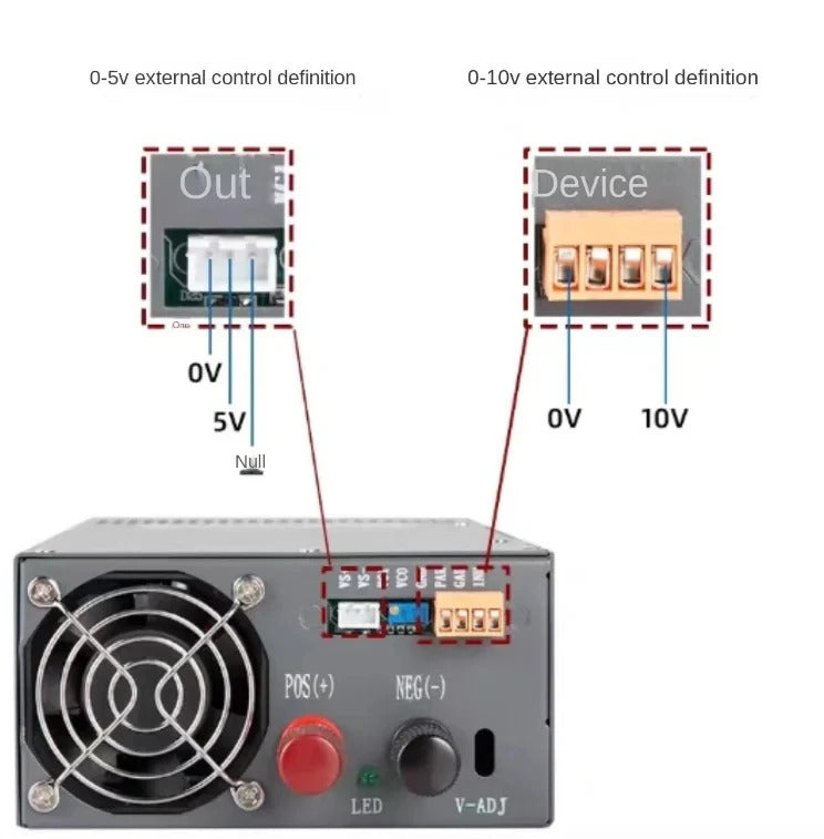 NOEIFEVO 90V 80V 60V 48V 36V 30V 15V, carica batteria universale con tensione e corrente regolabili, adatta per tutti i tipi di batterie al litio, LiPO, LiFePO4 e piombo.