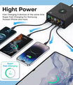 NOEIFEVO 160W 5-port USB nabíječka, 15 W bezdrátová nabíjecí stanice, PD 65W QC3.0 Type-C rychlá nabíječka, kompatibilní s iPhone, MacBookem, Samsungy, notebooky a všemi chytrými telefony a elektrickými zařízeními