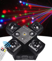 90W RGB LED Beam Moving Head Partylicht, Rot-Grüner Laser mit weißem Blitzlicht, DMX512 & Sound-to-Light Steuerung für DJ-Partys