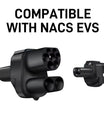 NOEIFEVO CCS2 ja Tyyppi 2 Tesla NACS EV-latausadapteri, AC 32A DC 400A, yhteensopiva Tesla Model 3/X/Y kanssa, valmistettu Yhdysvalloissa, CCS2-yhdistelmäadapteri, tukee CCS2- ja Tyyppi 2-latureita