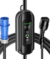 NOEIFEVO 7.2KW EV-Ladekabel, Typ 2 32A 1 Phase EV-Ladegerät, Mobile EVSE-Ladestation mit CEE Blue Stecker