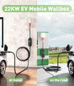 22KW 32A 3 fase mobiele EV inbouwdoos, Type 2 snellader voor elektrische voertuigen, 5 meter kabel, CEE 32A stekker.