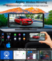 NOEIFEVO C200 10,26 Pollici Schermo CarPlay, Radio Auto Portatile Compatibile con Apple CarPlay e Android Auto, Schermo IPS Touch, Dashcam 4K, Telecamera Posteriore 1080P, Siri, Navigazione GPS, Bluetooth, MirrorLink, FM