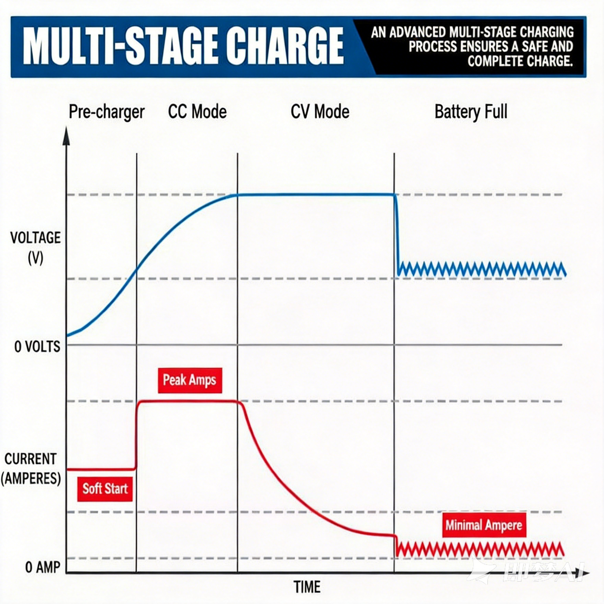 NOEIFEVO Vandtæt DC 10-36V til 14,6V 29,2V 43,8V LiFePO4 lithium-batterioplader til autocampere, både, biler og dual-batteri-energilagringssystemer