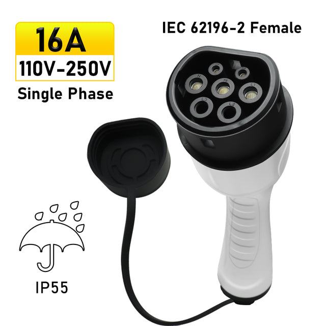 Noeifevo EV Car Charger Type 2 Socket Plug, 16A /32A, 1Phase/ 3Phase, IEC 62196 Charging Connector