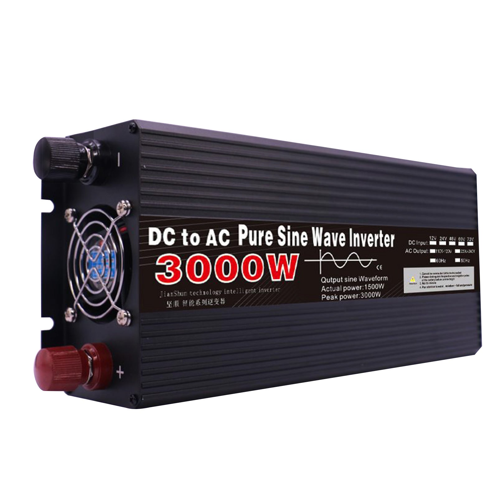 WATT 1500W DC 12V bis 220V AC Power Inverter Portable Car Charger